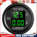 D6 Digital Voltmeter Ammeter Volt Current Panel Meter for Car Truck (Green)