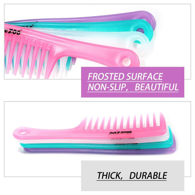 Large Wide Tooth Comb of Straight Handle Antistatic Pro Hairdress Brush Tools