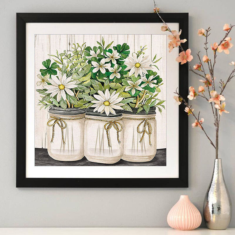 DIY Kit Rhinestone Diamond Painting Chrysanthemum 5D Full Round Drill Picture