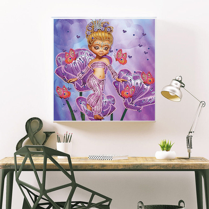 Diamond Painting Cartoon Girl Partial Special Drill Rhinestone Kit (EP003) Newly