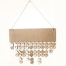 Wooden Calendar Round Love Heart DIY Special Date Wall Hanging Display