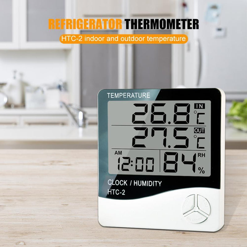HTC-2 Digital Thermometer Hygrometer Electronic Temperature Humidity Meter