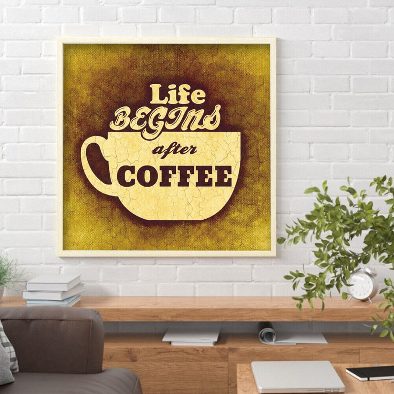 Coffee 5D DIY Diamond Painting Kits Full Round Drill Decor