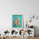 5D DIY Diamond Painting Hold Flowerpot Goblin Full Drill Rhinestone Art Pic