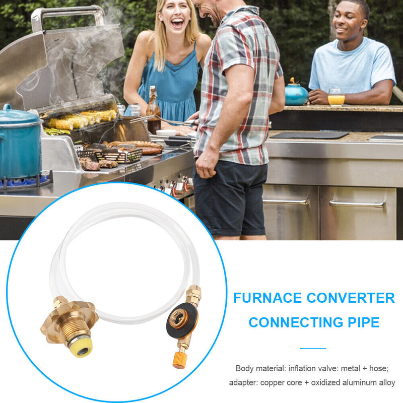 Outdoor Camp Butane Gas Tank Valve Adapter Cylinder Inflatable Valve Connec