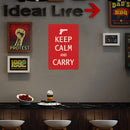 Retro Warning Letters Metal Plate Painting for Bar Pub Tin Plaque Wall Sign