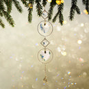 Crystal  Love Star Moon Metal Ring Hanging Home Car Pendant (25)
