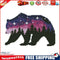 11CT Printed Partial Cross Stitch Handcraft Star Bear Artwork Wall Decor