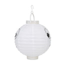 20cm Round Paper Lantern Halloween Expression Hanging Ball Light for Home Decor