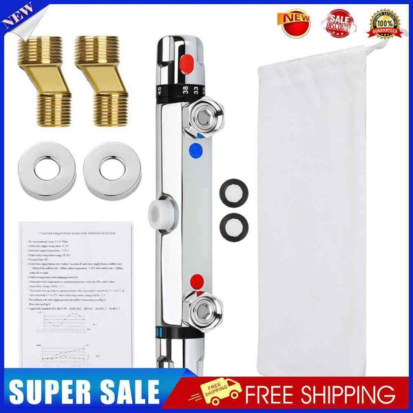 Zinc Alloy Bathtub Thermostatic Mixer Tap Solar Temperature Control Faucet Valve