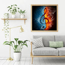 Full Cross Stitch 11CT Flame Note Counted Embroidery DIY Home Decoration Gifts