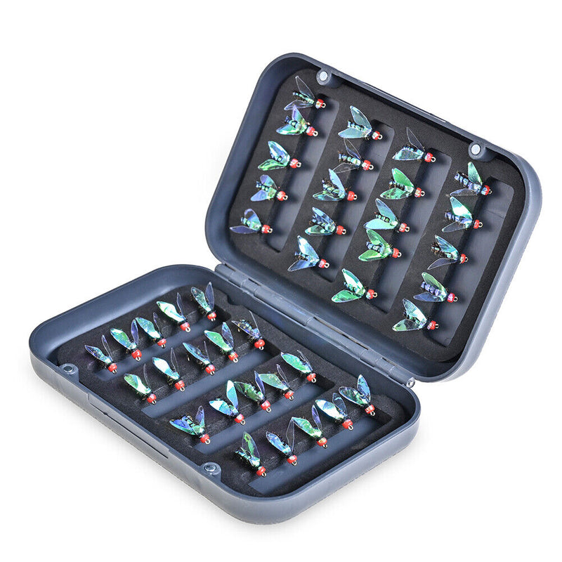 40pcs Bionic Insects Flies Fishing Lures Fly Hook Bait Fishing Accessories
