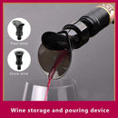 2 in 1 Wine Pourer Stopper Cap Glass Bottle Fresh Keeping Spout Decanter