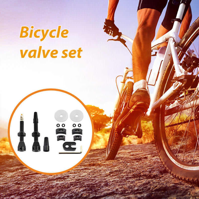 2pcs Bicycle Tubeless Rim Presta Valves 44/60mm Nipple for MTB Mountain Bike