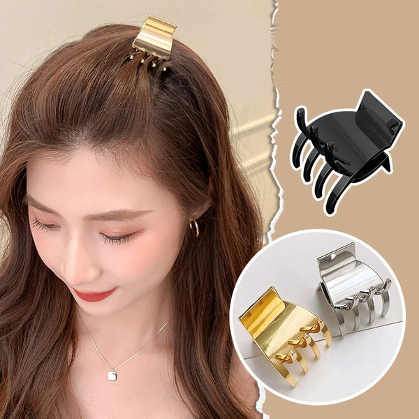 Women's Fashion Hairpin Bangs Clamp Metal Hair Claw Horsetail Clip Hair Clips