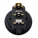 3 Models LED DIY Round Light Rocker Switch Power Button Switches (Blue)