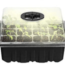 5pcs Seed Starter Trays with Grow Light Garden Plant Seedling Box (Black) Newly
