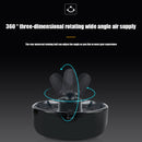 Car Fan 3-Speed 7-Blade USB Air Vent Clip Fan for 12V 24V Vehicle (Black)