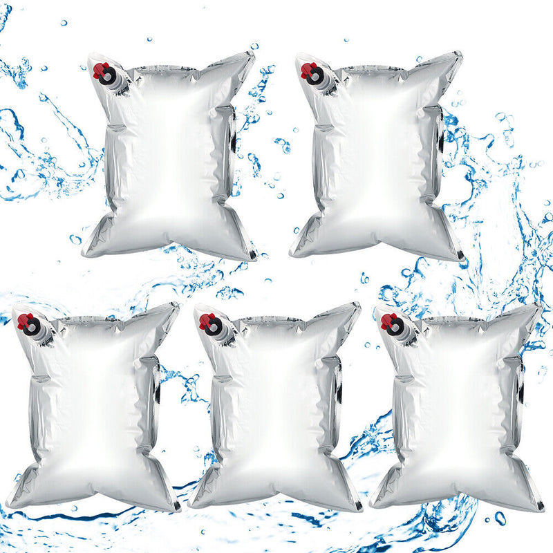 5pcs 25L Folding Water Container Bag Emergency Drink Storage Backpack