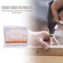 10pcs Engraving Drill Bits Tungsten Steel Woodworking Hand Drill (0.45mm) Newly