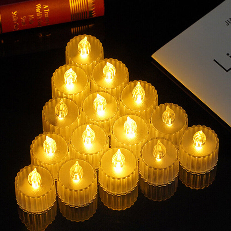24pcs Candle Wedding Decorative Candles for Weddings Led Light Bedroom Deco
