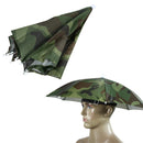55cm Foldable Umbrella Fishing Hiking Hat Cap Camping Headwear (Colorful
