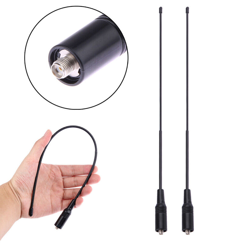 2Pcs NA-771 High Gain SMA-Female Radio Antenna for Baofeng UV-5R KG-UVD1