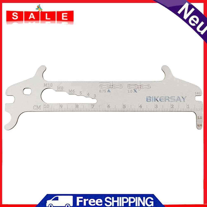 BIKERSAY Bicycle Chain Wear Indicator Checker Bike MTB Chains Gauge Ruler