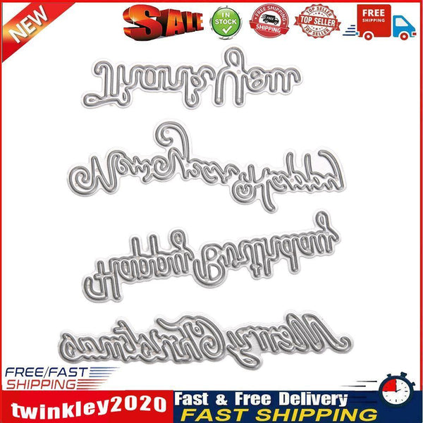 4pcs Scrapbook DIY Album Card Paper Card Maker Metal Die Cutting Newly