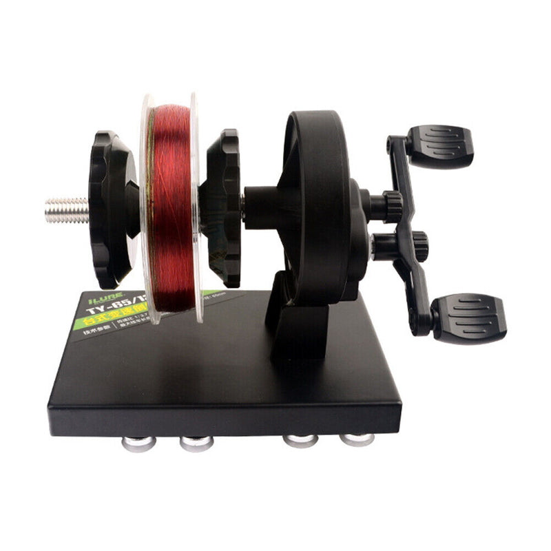 Fishing Reel Line Winder with Suction Cup Fishing Wire Spooling Winding System