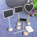 12pcs Mini Retangle Chalkboard Blackboard Stand Wedding Lolly Party B