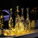 10pcs LED Solar Bottle String Light Diamond Cork Fairy Lamp Decor (Warm) Newly