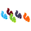 5pcs/Lot Pretty Fox Wine Glass Labels Silicone Tea Mug Cup Marker Set