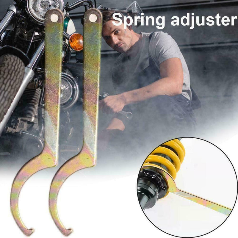 Metal Motorcycle Shock Absorber Suspension Tool C Spanner Pre- - load P0I2 E6B4