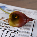 10pcs Calla Bridal Wedding Bouquet  Latex Real Feeling Flower Wine Red