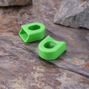 2pcs/set Bicycle Crankset Crank Wheel Protective Sleeve Protector (Green)