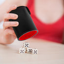 PVC Leather Dice Cup Set with 5 Dices for Playing Games KTV Party Favors To