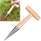 Wood & Steel Garden Dibber Planting Bulb Flower Root 2Q6W Planter Punch A4M1
