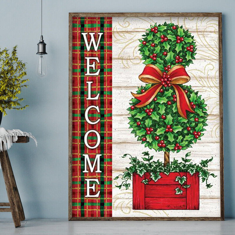 Diamond Painting Christmas Tree Full Round Drill Picture of Rhinestone Drawing