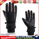 Windproof Ski Gloves Waterproof Anti-Skid Moto Cycling Gloves (Black Pink) Newly