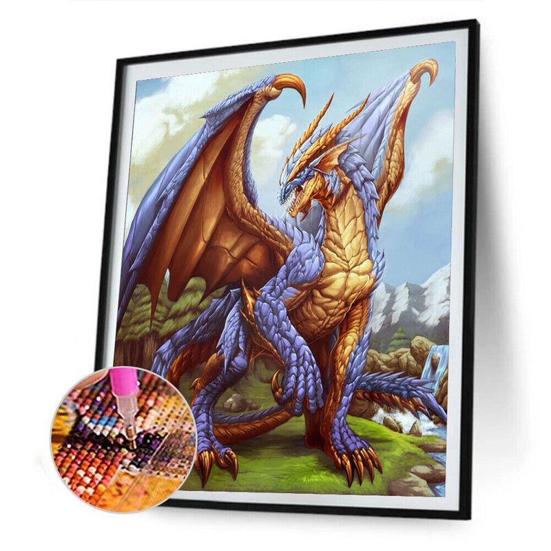 5D DIY Diamond Painting Humanlike Animal Full Round Drill Crafts Mosaic Picture
