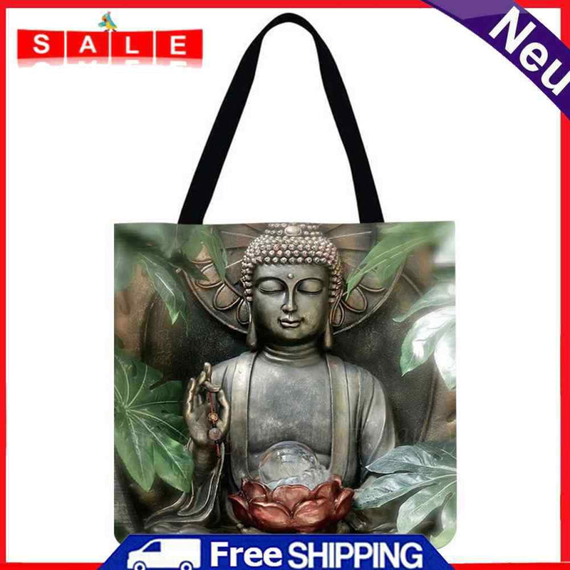 Jumpcar Sakyamuni Printed Shoulder Bag Shopping Bag Casual Large Dead Han