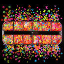 12 Grids/Box Nail Art Mixed Glitter Patch Sequin DIY Nail Decoration Accessories
