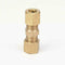 Brass Compression Fitting Straight Union Connector M7G3 *3/16"OD 3/16" OD P6T2