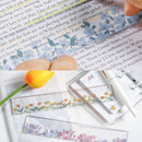 Delicate Floral DIY Ruler Creative Stationery Drawing Tools Multi-function