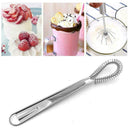 Kitchen Spring Egg Whisk Beater Steel Manual Whisk Mixer Tool Y7P4
