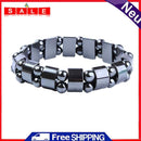 Punk Black Hematite Bracelet Men Women Healthy Bracelets Handchain Jewelry