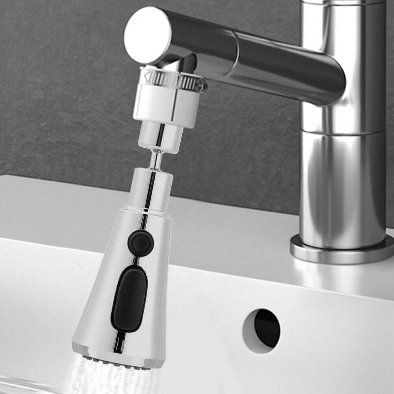 Kitchen Pull Out Faucet Nozzle Basin Sink Spray Water Taps (3 Mode+Adapter)