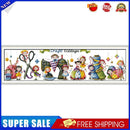 14CT Stamped Cartoon Embroidery Canvas Cross Stitch (K948 Craft Village)