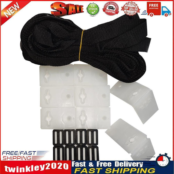 8x Swimming Pool Solar Reel Tube Covers Blanket Straps Pool Attachment Kit Newly